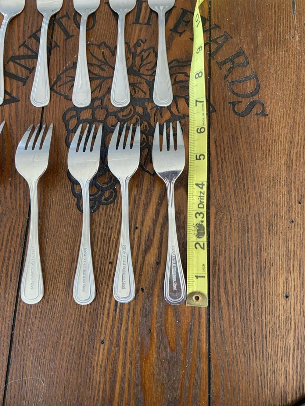 Stainless Steel Dinner Forks - Silver (Set of 10)